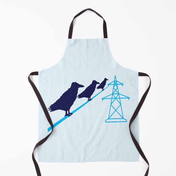 Item preview, 3 ravens sitting on power cable rope friends team designed and sold by shirt-o-mat.