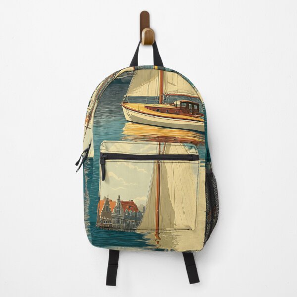 Item preview, Ostend Poster – Sailboat Dreams on the Belgian Coast designed and sold by TuncGK.