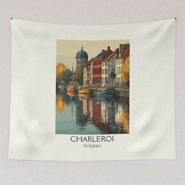 Item preview, Charleroi Poster – Grit Meets Grace in Belgium’s Industrial Gem designed and sold by TuncGK.