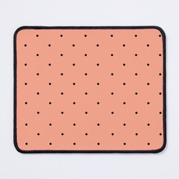 Item preview, Black polka dot pattern, light pink-orange background designed and sold by Allihorn.
