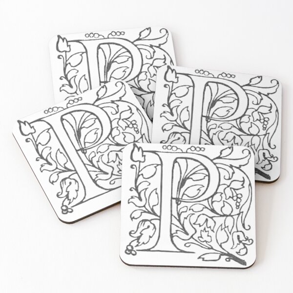 Item preview, Decorative Dropcap Typography Letter P designed and sold by HawthorneFlame.