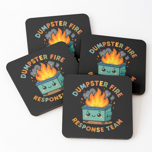 Item preview, Dumpster Fire Response Team – Funny Meme Cartoon Design designed and sold by Abirtom.