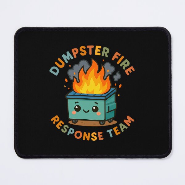 Item preview, Dumpster Fire Response Team – Funny Meme Cartoon Design designed and sold by Abirtom.