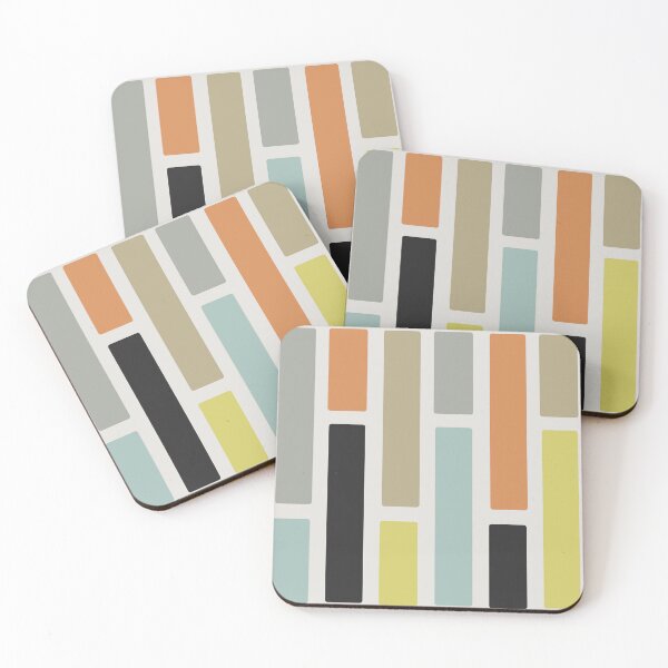 Item preview, Mid Century Modern Cascading Rectangles designed and sold by thepixelgarden.