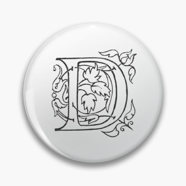 Item preview, Decorative Dropcap Typography Letter D designed and sold by HawthorneFlame.
