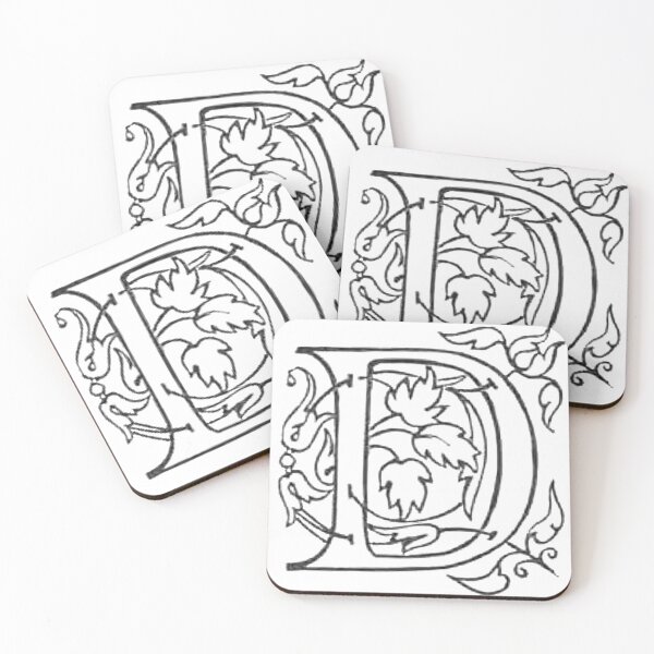 Item preview, Decorative Dropcap Typography Letter D designed and sold by HawthorneFlame.