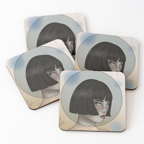 Item preview, Surrealist female portrait  designed and sold by Inkterrobang.