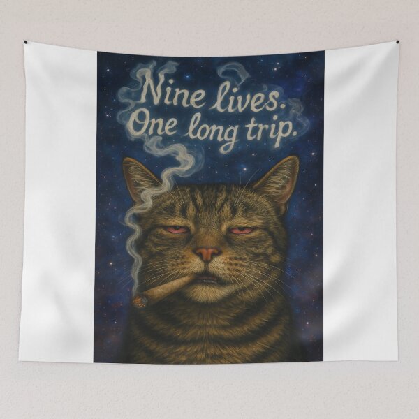 Item preview, Cosmic Cat – Stoner Galaxy Poster designed and sold by Digital Arts Central.