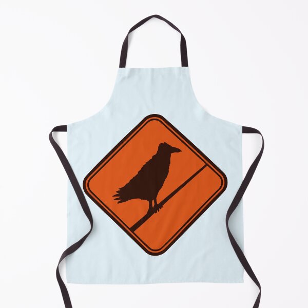 Item preview, Raven sitting Attention Caution Cable sign Note designed and sold by shirt-o-mat.