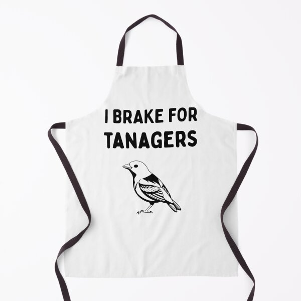 Item preview, Funny Bird Watching (I Brake For Tanagers) / Gift for Bird Lovers, Gift for Birdwatchers & Ornithologist - Black designed and sold by SabbaticalSteve.