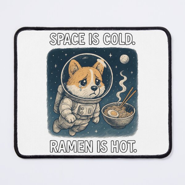 Item preview, Space Hungry the Corgi's Ramen Quest designed and sold by Mikeb233.