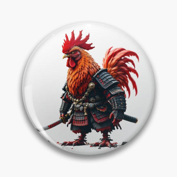 Item preview, Samurai Rooster | Funny Warrior Bird in Armor designed and sold by NovaProArt.