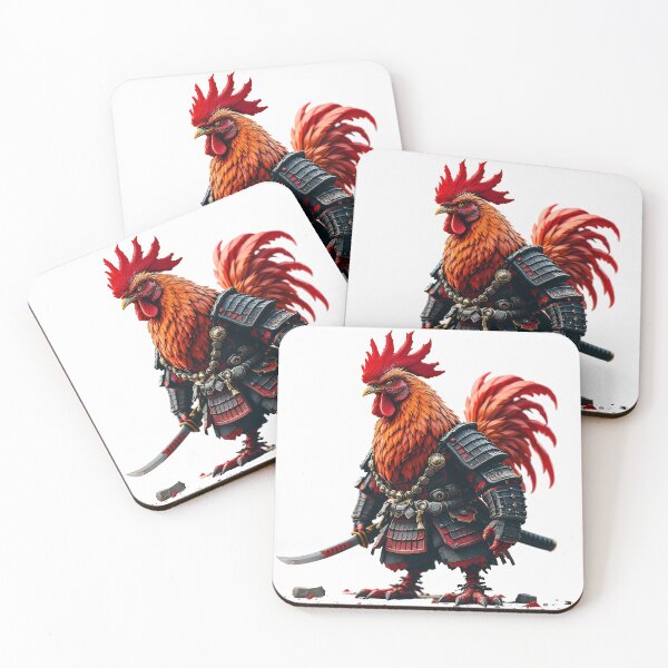 Item preview, Samurai Rooster | Funny Warrior Bird in Armor designed and sold by NovaProArt.