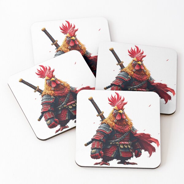 Item preview, Samurai Rooster Rage | Angry Chicken Warrior designed and sold by NovaProArt.