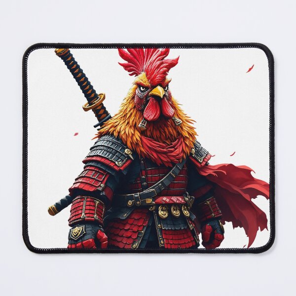 Item preview, Samurai Rooster Rage | Angry Chicken Warrior designed and sold by NovaProArt.