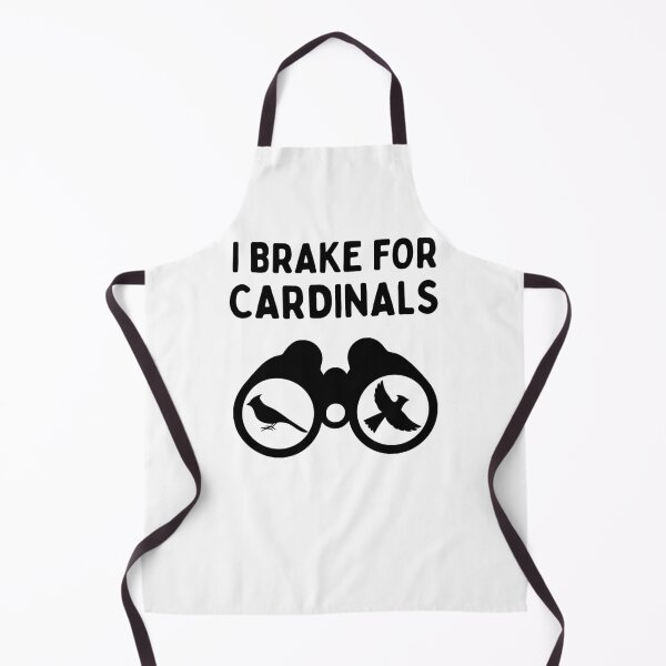 Item preview, Funny Bird Watching (I Brake For Cardinals - binoculars) / Gift for Bird Lovers, Gift for Birdwatchers & Ornithologist - Black designed and sold by SabbaticalSteve.