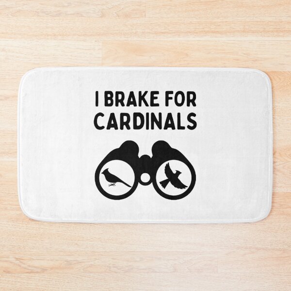 Item preview, Funny Bird Watching (I Brake For Cardinals - binoculars) / Gift for Bird Lovers, Gift for Birdwatchers & Ornithologist - Black designed and sold by SabbaticalSteve.