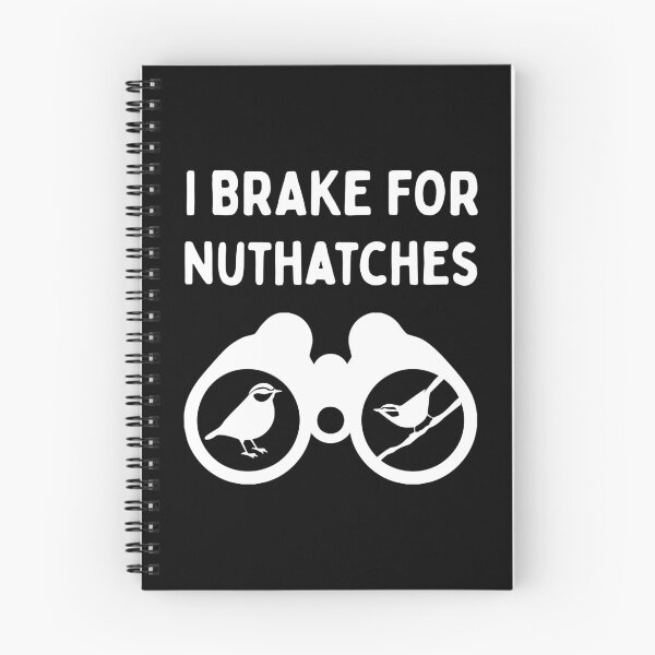Item preview, Funny Bird Watching (I Brake For Nuthatches Binoculars) / Gift for Bird Lovers, Gift for Birdwatchers & Ornithologist - White designed and sold by SabbaticalSteve.