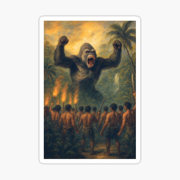 Item preview, Gorilla vs 100 men designed and sold by OlympicsMerch.