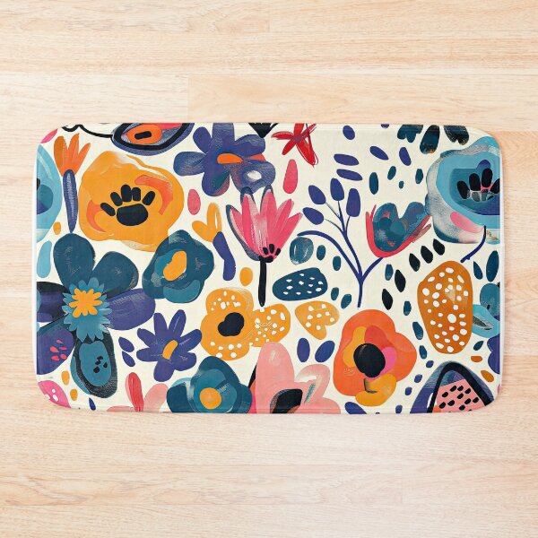 Item preview, Vibrant Abstract Floral Pattern – Colorful Modern Flower Art designed and sold by YourPrettyHome.