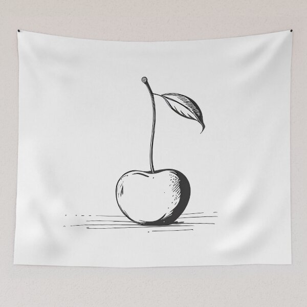 Item preview, Cherry Blossom Sketch - Line Art Design designed and sold by ShadowAndSlate.