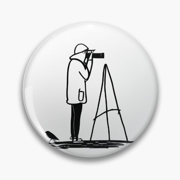 Item preview, Bird Watching the Watcher - Line Art Design designed and sold by ShadowAndSlate.