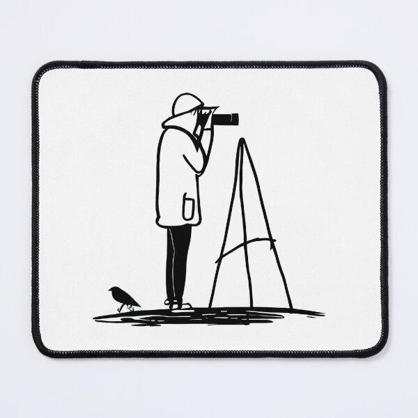 Item preview, Bird Watching the Watcher - Line Art Design designed and sold by ShadowAndSlate.