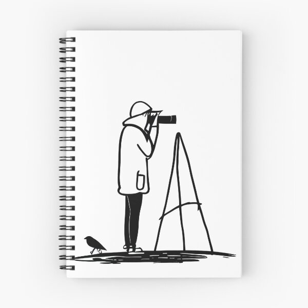 Item preview, Bird Watching the Watcher - Line Art Design designed and sold by ShadowAndSlate.