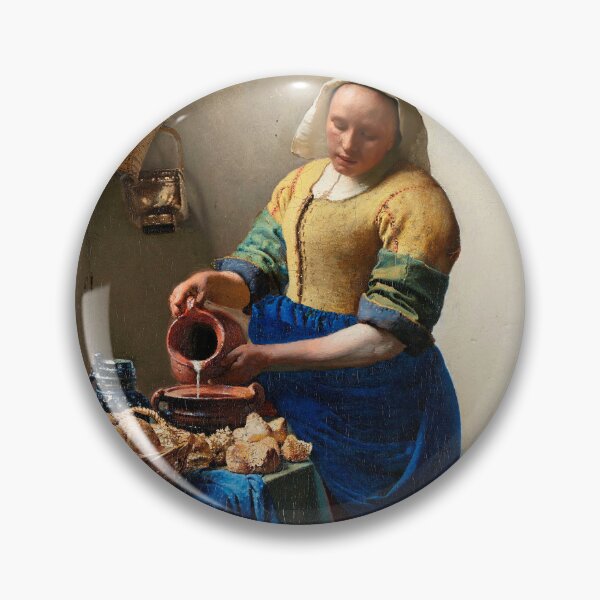 Artikelvorschau, Das Milchmädchen (ca. 1660) von Johannes Vermeer entworfen und verkauft von stevepmp.