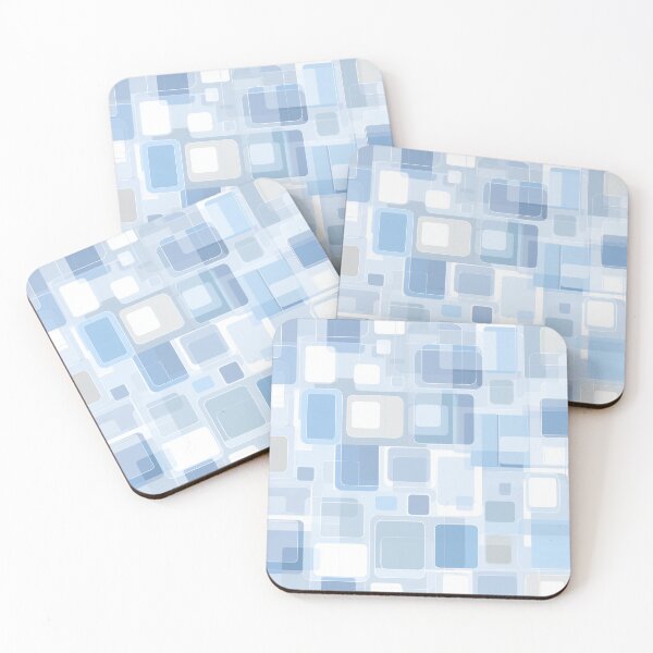 Item preview, Minimalist Blue Geometric Grid Seamless Pattern designed and sold by Moisky Patterns.
