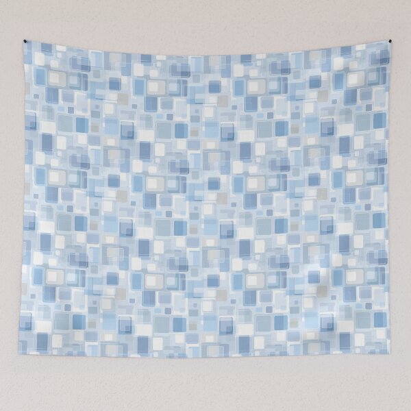 Item preview, Minimalist Blue Geometric Grid Seamless Pattern designed and sold by Moisky Patterns.