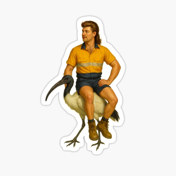 Item preview, Ibis Bin Chicken Mullet Tradie designed and sold by LeoDaVinki.