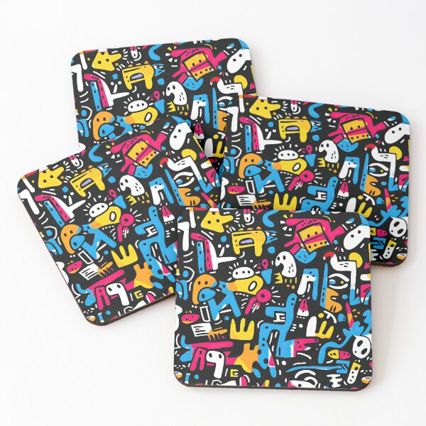 Item preview, Colorful Abstract Graffiti Pattern – Modern Urban Street Art designed and sold by YourPrettyHome.