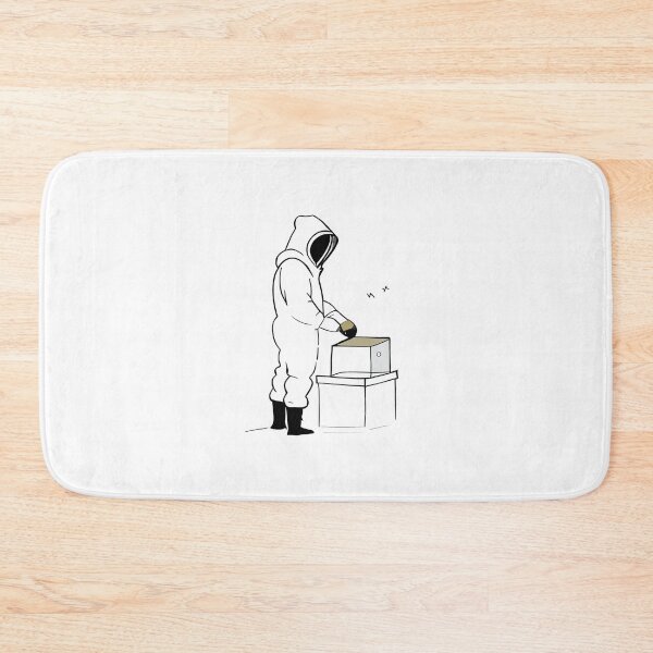 Item preview, Bee Keeper at Work - Line Art Illustration designed and sold by ShadowAndSlate.