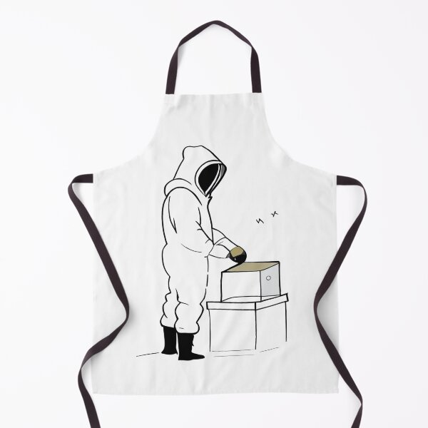 Item preview, Bee Keeper at Work - Line Art Illustration designed and sold by ShadowAndSlate.