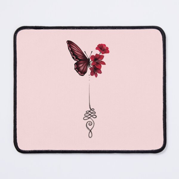 Item preview, Unalome, Amaryllis flowers and Butterfly designed and sold by Scarlet Swan.
