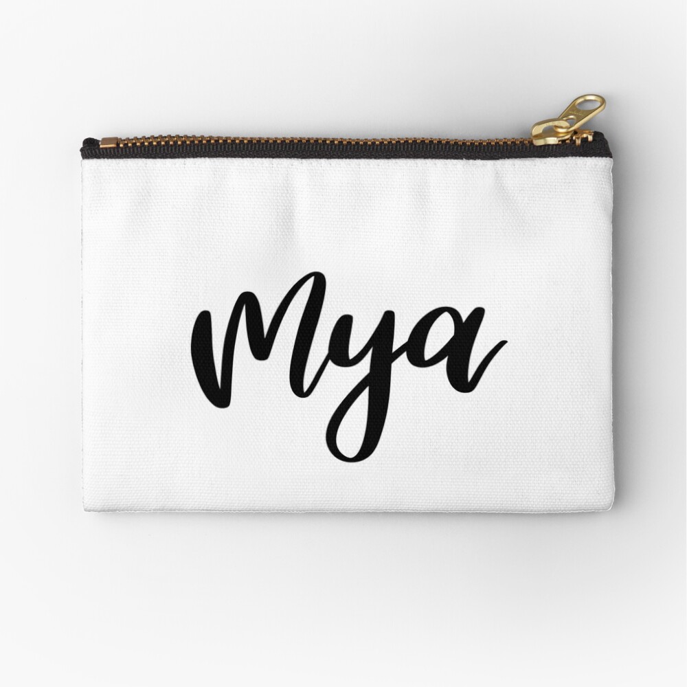 Mya Name Hand Lettering in Faux Gold Letters - Mya - Posters and