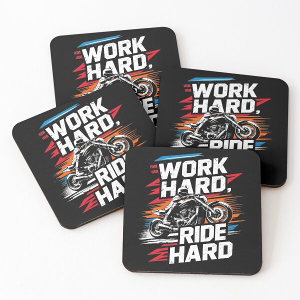 Item preview, Work hard ride hard designed and sold by whatthefoxsays.