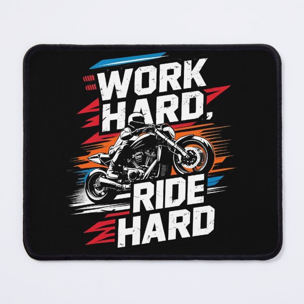 Item preview, Work hard ride hard designed and sold by whatthefoxsays.