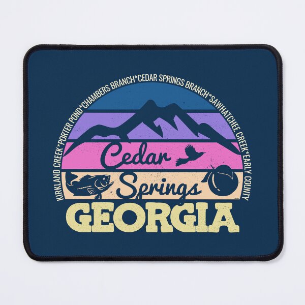 Item preview, Cedar Springs Georgia Sunset Retro Vintage Local Pride Logo designed and sold by CRHPOD20.