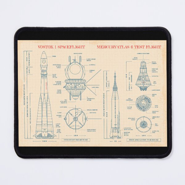 Item preview, Vostok Program vs Mercury Program (Old Paper) designed and sold by BGALAXY.