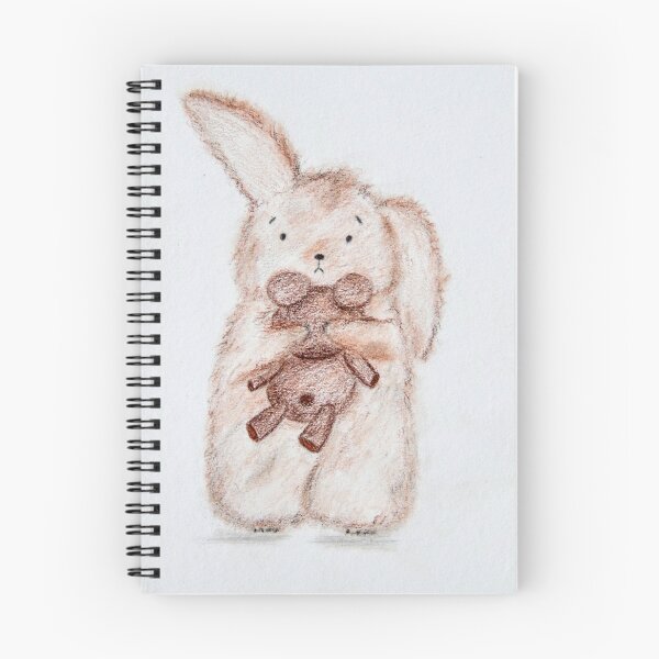 Item preview, Bunny with Teddy Bear | Cute Stuffed Animal | Cozy Art designed and sold by AngelaMarieArt.