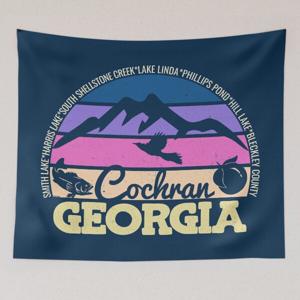 Item preview, Cochran Georgia Sunset Retro Vintage Local Pride Logo designed and sold by CRHPOD20.