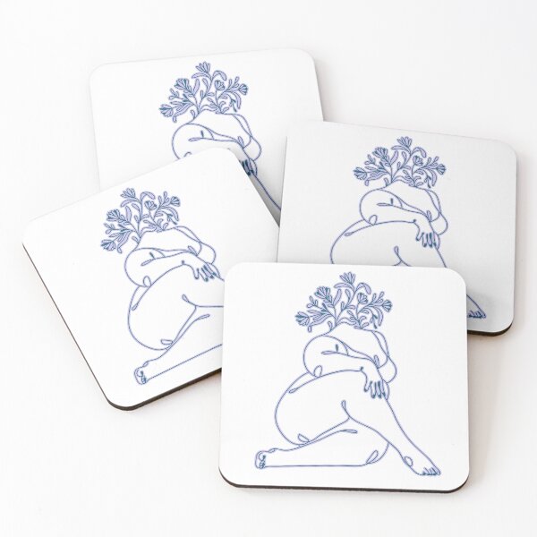 Item preview, Flourish in Your Body – Botanical Body Positivity Line Art designed and sold by spooniecentral.