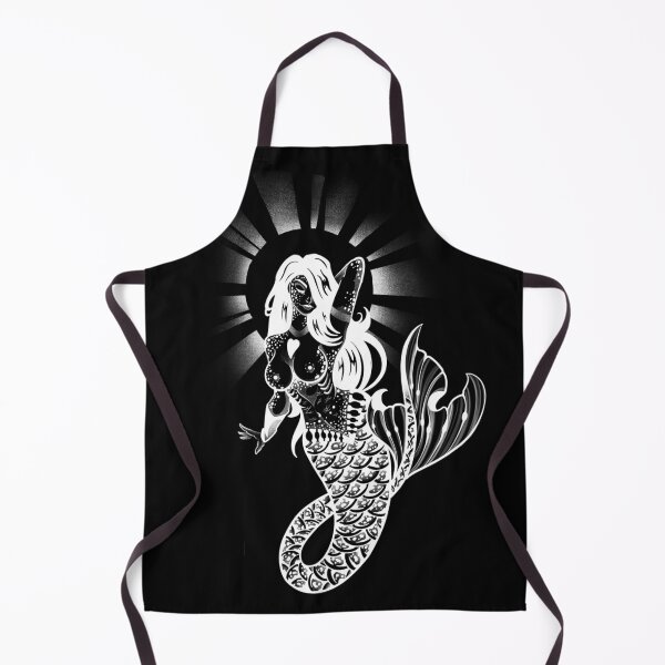 Item preview, White art nouveau style mermaid designed and sold by 7Delamancha.