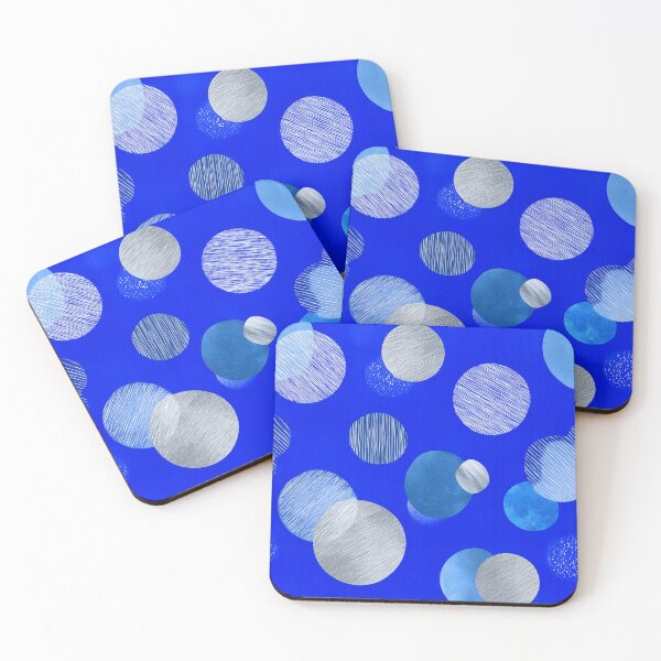 Item preview, Blue Galaxy Circles Abstract Seamless Pattern designed and sold by Moisky Patterns.