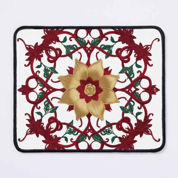 Item preview, Elegant Fassi Style Floral Design in Red and Gold designed and sold by ArtDesignTp.