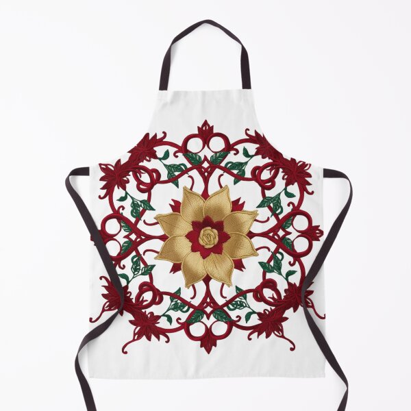 Item preview, Elegant Fassi Style Floral Design in Red and Gold designed and sold by ArtDesignTp.
