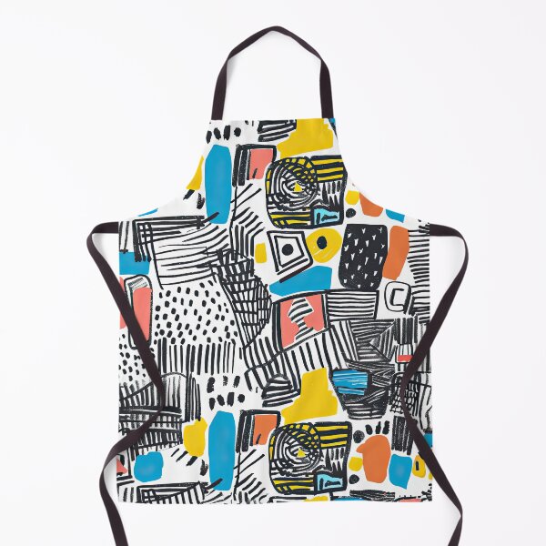 Item preview, Modern Abstract Geometric Pattern – Colorful Hand Drawn Shapes designed and sold by YourPrettyHome.