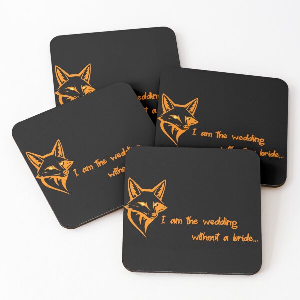 Item preview, Wedding Fox (black) designed and sold by ClassyCrap.